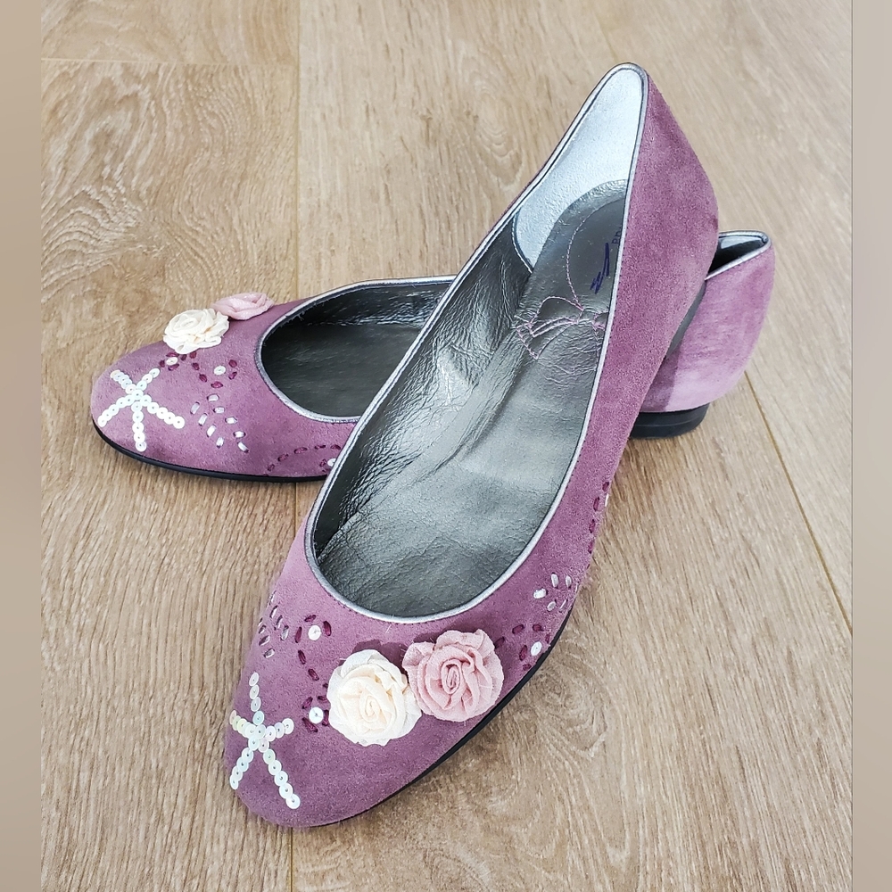 Le Saunda Purple Women's Flats Shoes